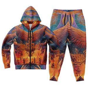 Nuevo Chándal Cortavientos Unisex Transpirable 100% Algodón de Alta Calidad con Franja Reflectante Sublimada para Invierno - Product Image 4