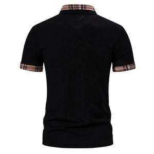 Polo de manga corta para hombre 2025, camisa Polo superior de Color puro con botones y cuello vuelto, ropa informal cómoda de verano para hombre - Product Image 3