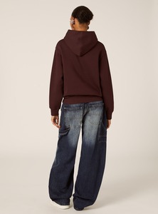 Sudadera con capucha cuadrada de moda para mujer, Sudadera con capucha de lana cálida, perfecta para Otoño e Invierno - Product Image 5