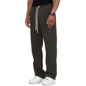 กางเกงขายาวขาตรงมีเชือกผูกเอวกางเกงสไตล์หลวม - Product Image 1