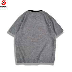 Mens Oversized T <b>Shirt</b> Cotton Blend Streetwear Drop Shoulder Breathable Eco-Friendly Custom Logo Private Label Spring Available - Product Image 2