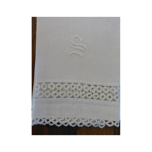 Demi-blanc solide léger doux tissé Texture 100% coton brodé Jacquard Design lavable en Machine cuisine torchons - Product Image 5