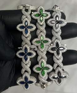 Luxury Hip Hop Stainless Steel Quartz ETA Movement Marquise Stone Sapphire Glass Pointer Dial <b>Watch</b> Box <b>for</b> <b>Men</b> India Wholesale - Product Image 3