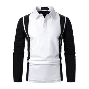 Polos de LICRA de poliéster con estampado bordado personalizado, uniformes deportivos transpirables de secado rápido, polos de trabajo corporativo para hombres - Product Image 1