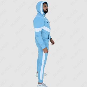 Chándal de dos piezas de diseño personalizado para hombre, sudadera sólida de otoño e invierno, ropa deportiva para correr para ejercicio de adultos - Product Image 4