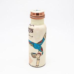 Elegant Butterfly Copper <b>Water</b> <b>Bottle</b> Enamel Finished Realistic Copper Premium Quality Picnic Travels <b>Water</b> <b>Bottle</b> For Humans - Product Image 3