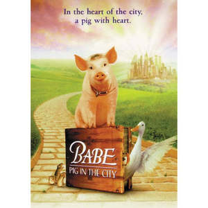 Babe Pig in the City Wall Decor <b>Poster</b> Made of Durable Paper - Product Image 1