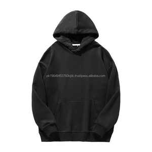 เสื้อมีฮู้ดผ้าฝ้าย100% ชายเสื้อซักมีซิปเสื้อสวมหัวผ้าเฟรนช์เทอร์รี่โอเวอร์ไซส์ออกแบบโลโก้ได้ตามต้องการ - Product Image 5