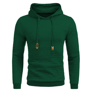 Sweat à capuche hommes hiver chaud coton polaire surdimensionné pull poche kangourou épaule tombante mode personnalisée - Product Image 1