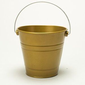Seau galvanisé intérieur extérieur pour plantes ou fleurs avec une esthétique charmante inspirée de la campagne - Product Image 2