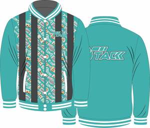 Veste Bomber universitaire unisexe à manches régulières de haute qualité impression personnalisée col montant avant polaire de Baseball personnalisée imperméable - Product Image 3