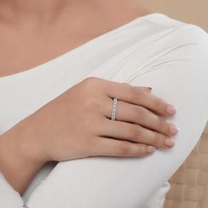Anillo de Eternidad Completo con Diamante de Corte Brillante Cultivado en Laboratorio, 2.43 Quilates, Oro Sólido de 18K, Certificado IGI, en Caja de Regalo, Joyería de Lujo para Mujer - Product Image 3