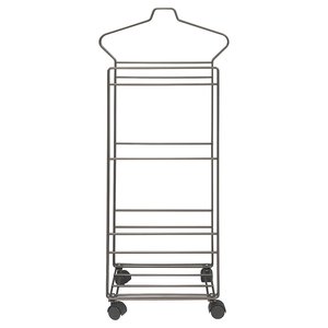 Indossatore servomuto AMBROGIO (43x25x100cm) Argento champagne metallizzato 950AR - Product Image 2