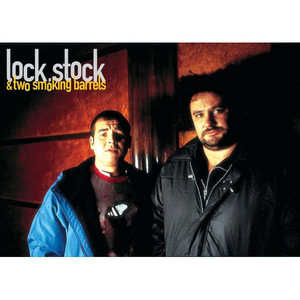 Autocollant en vinyle Postkarte Lock Stock & Two Smoking Barrels pour cadeaux promotionnels - Product Image 1