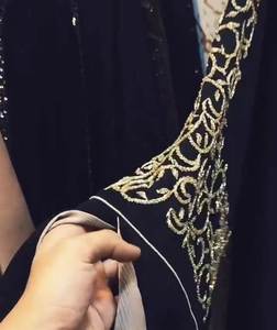 Vêtements islamiques traditionnels musulmans, élégants et modestes pour femmes, manches de créateur de qualité supérieure, abaya, caftan, robes formelles de Dubaï - Product Image 3