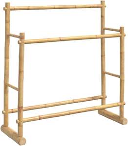 Séchoir à serviettes en bambou, intérieur/extérieur, traditionnel, chambre à coucher, appartement, atelier, hôtel, salle de bain, meubles de maison - Product Image 4