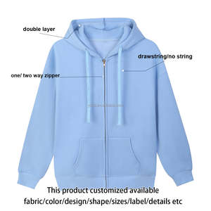 เสื้อกันหนาวมีฮู้ดผ้าโพลีเอสเตอร์300 GSM เสื้อวอร์มผ้านุ่มใส่สบายราคาโรงงาน - Product Image 4