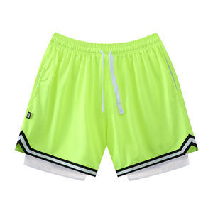 NOUVEAU short de sport fitness pour hommes impression bouffante personnalisée Logo Gym basket-ball vêtements de sport filets décontractés short jogger short en maille - Product Image 6