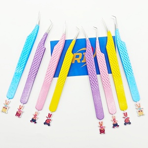 Pinces à cils en acier inoxydable de haute précision, anti-magnétiques, anti-statiques, pour cils classiques et volumineux, pinces à cils personnalisées - Product Image 5