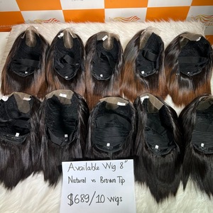 วิกผมแท้ ทรงตรง สีน้ำตาลปลายผม คุณภาพเยี่ยม ผลิตจากเวียดนาม พร้อมจัดส่งทั่วโลก - Product Image 4