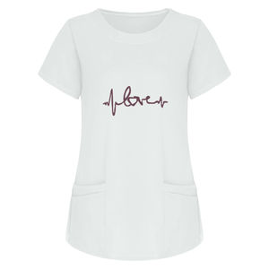 T-shirts d'uniforme médical unisexe à manches courtes et col rond, tissés, couleurs unies, pour infirmières et personnel hospitalier - Product Image 3