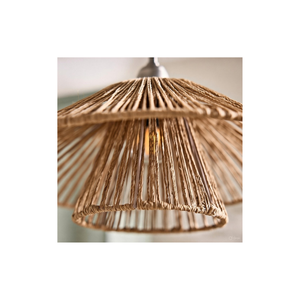 Linen Lantern Pendant Antique Retro Japanese Style E27 Chandelier Hanging Ceiling Lighting <b>Lampshade</b> Fixture Living Room Bedroom - Product Image 3