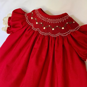 Vestido de lino suave hecho a mano para niñas pequeñas, estilo informal para el primer cumpleaños de niños pequeños, OEM hecho en Vietnam - Product Image 3