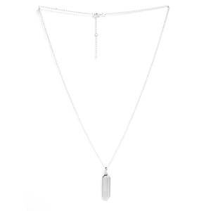 Achetez des pendentifs en argent pur 925 pour hommes et garçons, design géométrique tendance, plaqué rhodium, or 18 carats, zircon, diamants, pierres de perle - Product Image 4