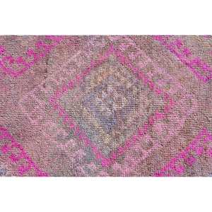 Tapis Kilim Turc Vintage 2.6 X 9.1ft Classique Rectangle Patchwork Design Laine Matériau Latex Support pour Salon Couloir - Product Image 5
