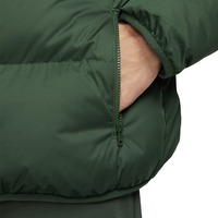 Veste d'hiver en stock pour hommes avec col montant matelassé à capuche en duvet Veste chaude décorée de fourrure
