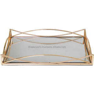 Plateau en métal de meilleure qualité, plateau de service décoratif personnalisé pour la cuisine à utiliser au prix de gros de l'inde - Product Image 4