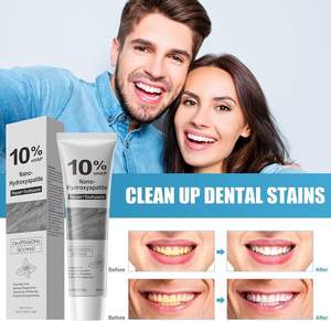 Dentifrice sans fluorure à l'hydroxyapatite nano pour dents sensibles, réparation de l'émail, blanchiment avec 10% nHAP, soin quotidien rafraîchissant 120g - Product Image 6