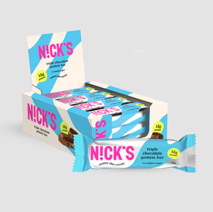 Barra de Proteína N!CK'S Triple Chocolate – 12–16 g de Proteína Sin Azúcar Añadido |   12 x 50g - Product Image 1