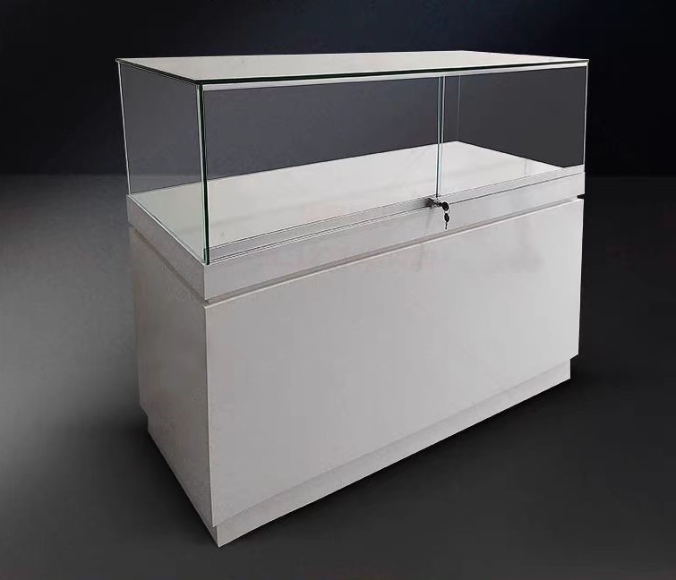 Custom Made Jewelry Counter Lockable Glass