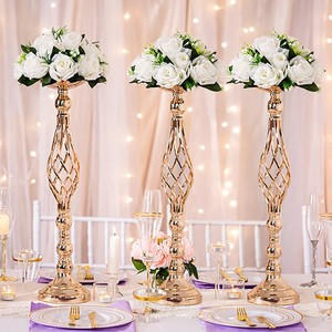 Unique Style Modern Metal Flower <b>Vase</b> for Home Decoration Gold Antique Metal <b>Vases</b> for Wedding and Parties - Product Image 4