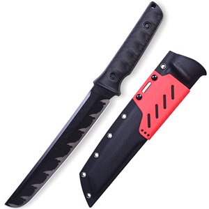Cuchillo Bowie de caza al aire libre de alta calidad, hecho a mano, personalizado, venta al por mayor, hoja de acero de Damasco duradera, punto de caída, autodefensa - Product Image 6