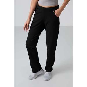 Pantalones Deportivos TOMMYLIFE para Mujer, Azul Marino, Corte Holgado, Estilo Clásico, Bolsillos con Detalle de Piedras - Joggers Cómodos de Mezcla de Algodón - Product Image 1