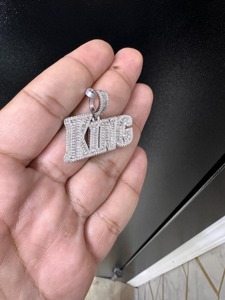 IGI Certified Lab Grown Diamond Pendant Men's Hip Hop Style White Gold 925 Silver VVS Diamond Chain Fine Jewelry Gift - Product Image 3