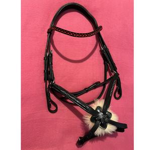 Bride de grackle mexicaine rembourrée en cuir souple Bling anatomique confort X FABRICANT pleine grandeur - Product Image 1