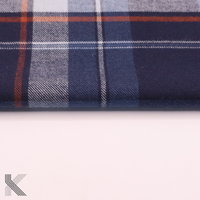 Tela de Franela a Cuadros de Algodón Ecológico, 200 GSM, Tejido Twill Elástico para Camisas y Blusas de Niñas y Niños