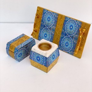 Quemador de madera Bukhoor de metal de Mubkhar para regalo de Ramadán Quemador de incienso Mubkhar Precio al por mayor - Product Image 3