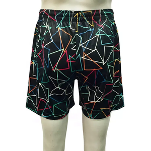 Pantalones cortos de malla para hombre informales sublimados personalizados, pantalones cortos de malla con estampado completo OEM, tamaño personalizado disponible - Product Image 2