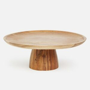 Présentoir à gâteaux en bois d'acacia avec couvercle en acrylique pour mariages Présentoir à gâteaux rond en bois pour produits de mariage Plateau de présentation pour cupcakes - Product Image 3