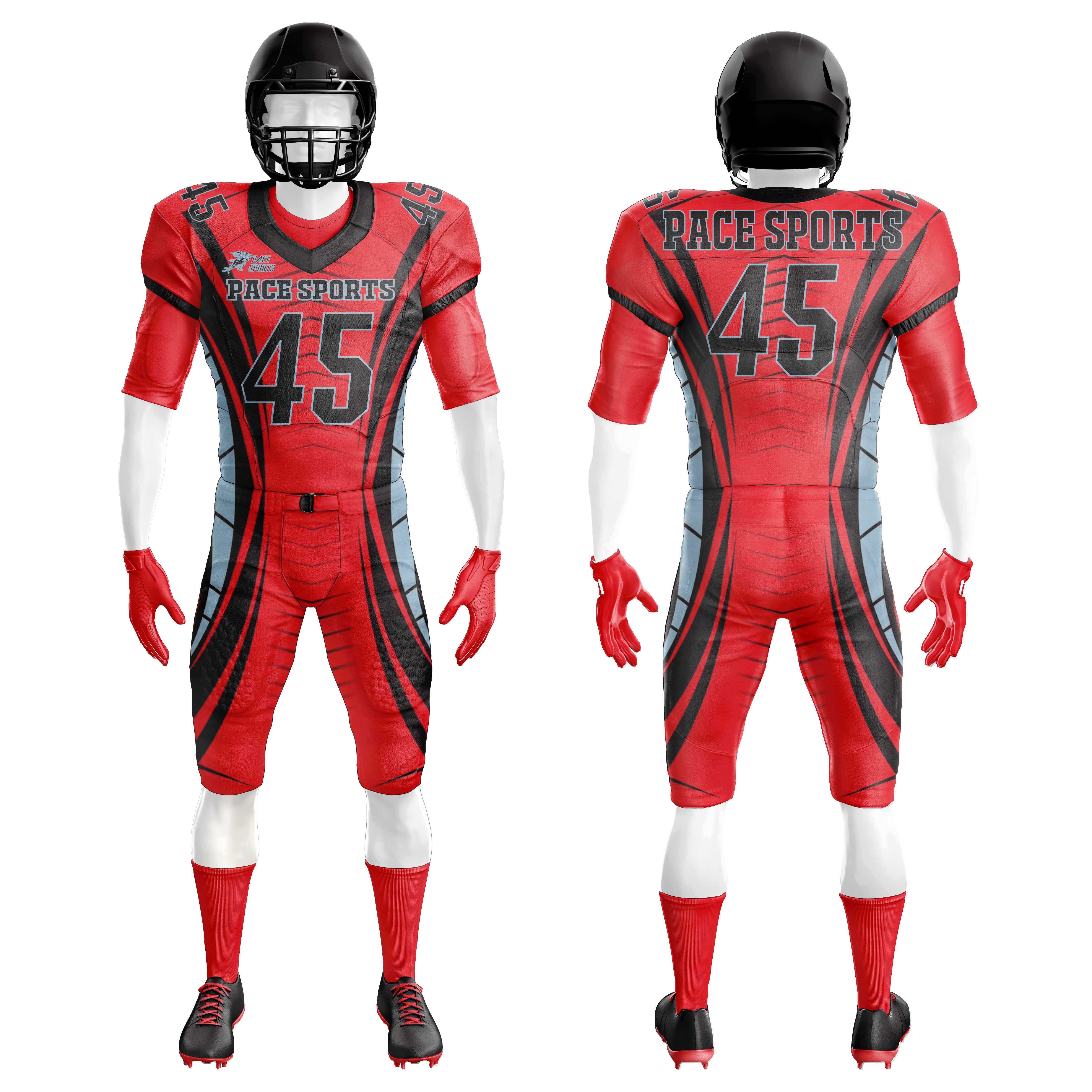 American Football Jersey for Adults Sublimated Tackle Twill