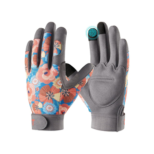 Guantes de jardín a prueba de espinas con pantalla táctil dedos guantes de trabajo acolchados hombres Rosa poda cuero Palma cojín jardín guantes de trabajo - Product Image 1