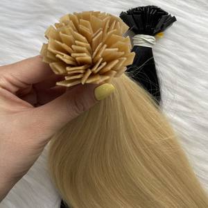 NUANCES BLONDES CHEVEUX RUSSES Pre-Bonded FLAT TIP KERATIN Remy COULEURS de qualité supérieure EXTENSIONS DE CHEVEUX HUMAINS vietnamiens pour les SALONS - Product Image 1