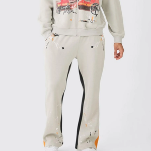 Streetwear décontracté à capuche pour hommes, pantalons de survêtement, ensembles de survêtements d'hiver en coton polaire - Product Image 4