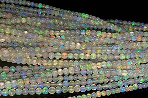 Mehrajudin Gems Multi Color Fire Natural Opal <b>Beads</b> Roundel Shape From Rajasthan Third Party Appraisal for <b>Pen</b> <b>Beads</b> <b>Wholesale</b> - Product Image 4