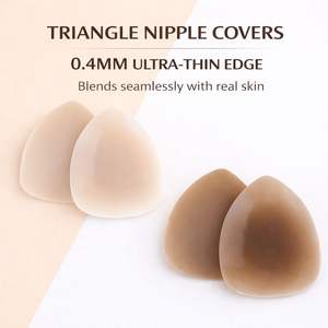Многоразовые силиконовые накладки на соски треугольной формы, невидимые, без бретелек, для женщин - Product Image 3
