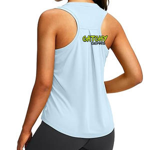 T-shirt de sport à col en V grande taille pour femmes respirant à manches courtes hauts d'entraînement serrés pour Yoga Gym Running-Technique lavée - Product Image 6